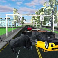 Angry Bull City Attack Game 3D
