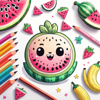 Fruit n Vegetable Color Kawai