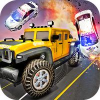 Police Escape Car Driver