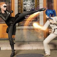 Anime Girl Samurai Siren Fight