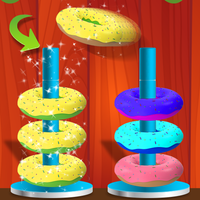 Donut Hoop Stack- Sort it 3D