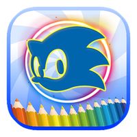 Blue Hedgehogs Coloring.