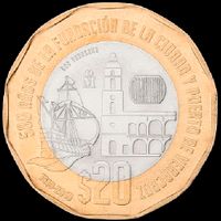 20 pesos Moneda conmemorativa