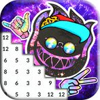 Rap Coloring Book: Pixel Art