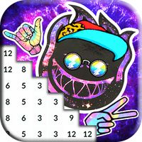 Rap Coloring Book: Pixel Art