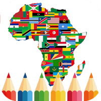 coloring flag African country