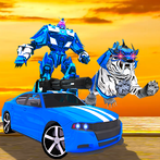 Tiger Robot Police Car Games
