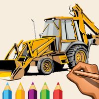 Excavator coloring book