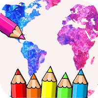 coloring world maps countries