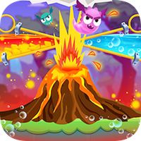 Angry volcano
