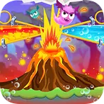 Angry volcano