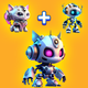 AI Mix Vehicle & Robot Merge