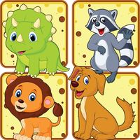 animals kid matching games