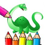coloring cartoon dino