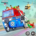 Police Auto Rikshaw Game 3d