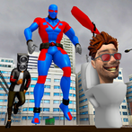 Toilet Sink Man vs Spider Hero