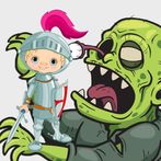 Knight Zombie Cut Head