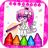Gacha Neon GL Coloring Book