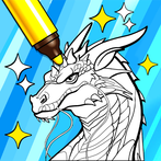 Magic Dragon Coloring Book