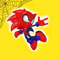 Spider Bleu hedgehog Adventure