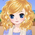 Anime girl dress up and makeup
