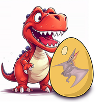 Drop and connect dinosaur eggs