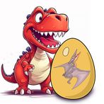 Drop and connect dinosaur eggs