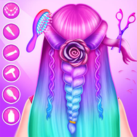 Braided Hair Salon MakeUp Game