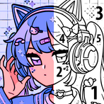 Anime Color by Number Paint