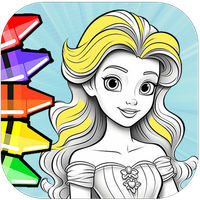 Princess Coloring Drawing Book