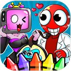 Toilet X Rainbow Color Friends