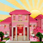 Craft Modern House Pink