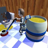 Clean Toilet - Restroom Games