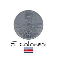 5 Colones De Costa Rica