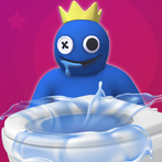 Toilet Makeover: Blue Monster