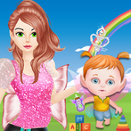 Fairy Mommy Give Birth a Baby