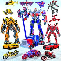 Jet Robot Car Transform 3D