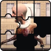 Toilet Monster Ghost Puzzle