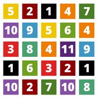 Color Number Blocks