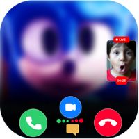 Blue soniic video call
