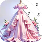 Princess Dress Coloring Game
