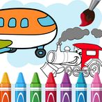 Vehicles Coloring Book