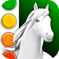 Horse Coloring Book 3D