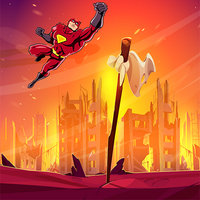 Super flying hero game