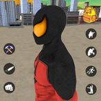 Monster Spider hero fighting