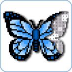 Pixel Art Butterfly Game