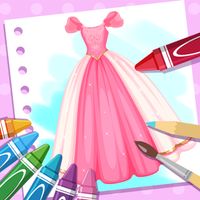 Dress Up Girl Coloring Book