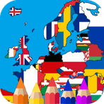 European country flag coloring