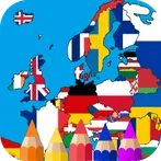 European country flag coloring