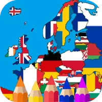 European country flag coloring